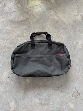 Hugo Boss Black Duffel Bag with Subtle Red Accent